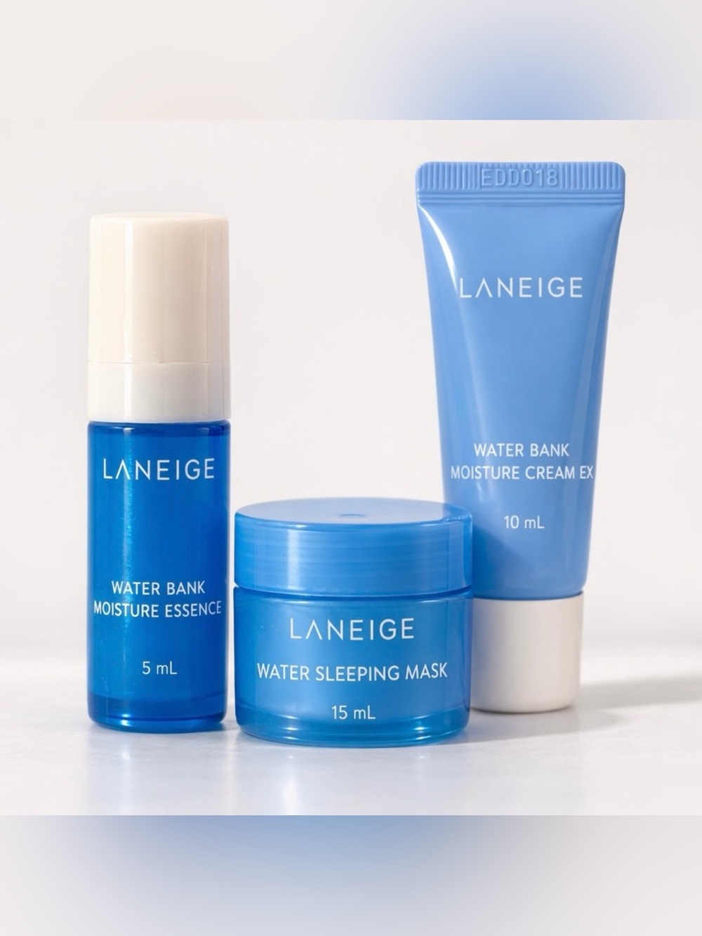 Laneige Water Bank Mini Set Sleeping Mask Moisture Cream Essence Travel